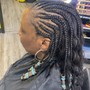 Smedium Goddess Knotless Braids ( LowerBack)