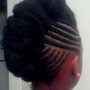 Cornrows (6-10 braids)