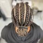 Passion Twist, knotless braids, goddess braids, French curl (medium size)