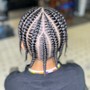 4 Men cornrow Braids