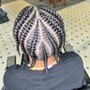 4 Men cornrow Braids