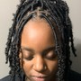 Boho braid on natural hair.