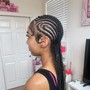 Lemonade braids/ Braided ponytail (HAIR INCLUDED)