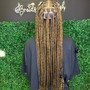 Knotless / box braids small touch up waist