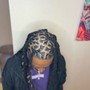 Extended loc twist mid back