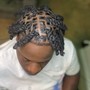 Extended loc twist mid back