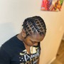 Extended loc twist mid back