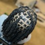 Invisible locs two strand twist on natural hair