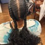 2 Feed In Braids