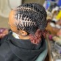 Men’s braids whole head