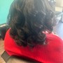 All Over Color, scalp treatment, Blowout, Flat Iron and trim and