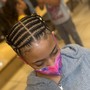 Kid Freestyle Scalp Braids (No Added Hair)