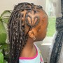 2-4 stitch cornrows (No Extensions)