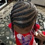 6 - 8 Stitch Cornrows (No Extensions)