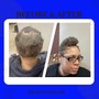 Relaxer, Single Process Color, Cut and Style