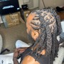 Short to medium length retwist