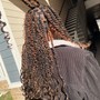 Half up half down Quick Weave