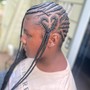 Medium knotless Braids