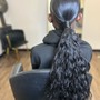 Shampoo ,Blow out  and  braid down