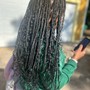 Bohemian/boho Knotless braids (with human hair)