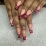 Acrylic Fill W/ Unlimted Nail Art (L)