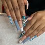 Acrylic Full W/ Basic Nail Art (M)