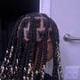 Smedium Knotless braids