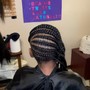 Braided Mohawk or Lemonade Feedin Braids