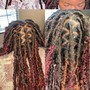 Large knotless braids