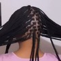 Large Knotless Braids