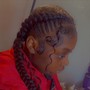 Braided ponytail