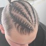 Mens cornrows on mohawk