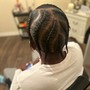 Flat Twists into 2 strands