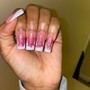 Long Acrylic full set w FRENCH TIP