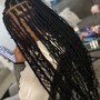 Small straight back braids