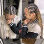 Natural hair Feed-In Braids