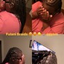 Natural hair Feed-In Braids