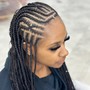 4 feed in/ stitch Braids