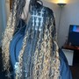 Small Boho knotless braids