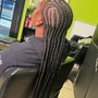 Natural hair Box Braids