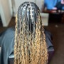 Small Boho knotless braids