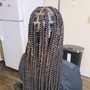 Freestyle straight back braids