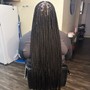 Small/medium Knotless braids