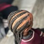 Kid's Large Regular BoxBraids W/ Hair Included (Color 1B,27&30)