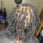 Starter locs with high top cut