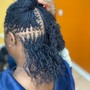 Micro-loc twist w/ natural hair