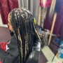 Medium Boho braids (human hair is $60 added)