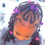 Full medium, short butterfly locs