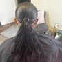 Double Frontal ponytail