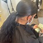 Extended ponytail with bundles